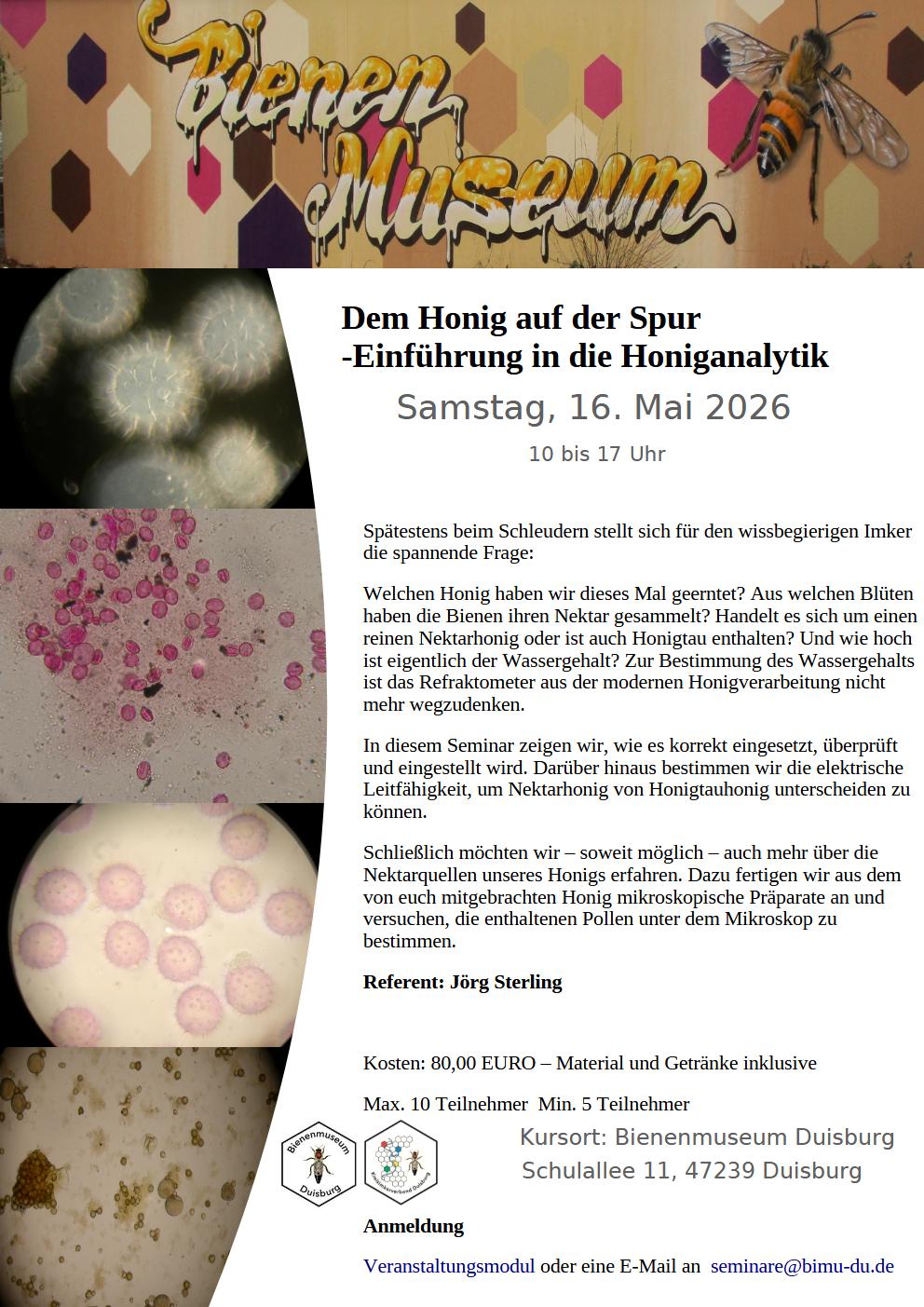 2026 Bimu Mai Dem Honig auf der Spur